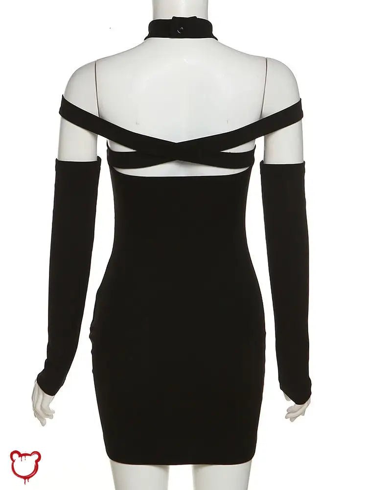 Black Gothic Corset Dress' - The Cursed Closet