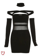 Black Gothic Corset Dress' - The Cursed Closet