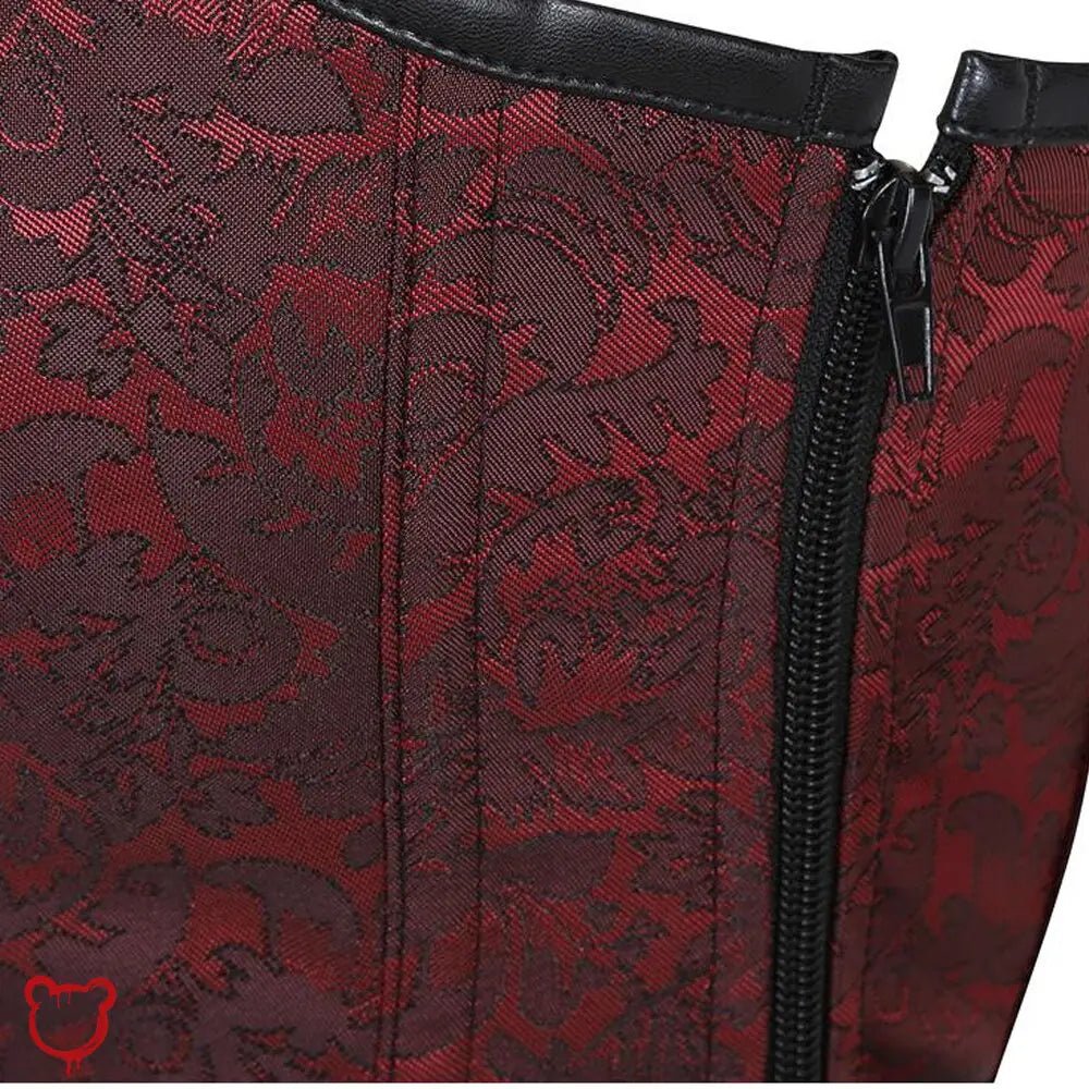 Black Gothic Corset with Broken Glass - The Cursed Closet