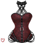 Black Gothic Corset with Broken Glass - The Cursed Closet