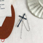 Black Gothic Cross Earring - The Cursed Closet