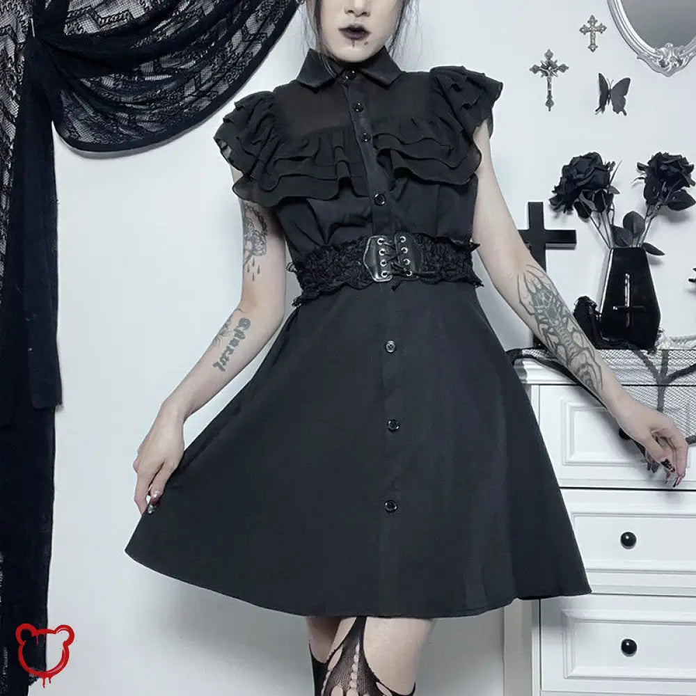 Black Gothic Dress – The Cursed Closet