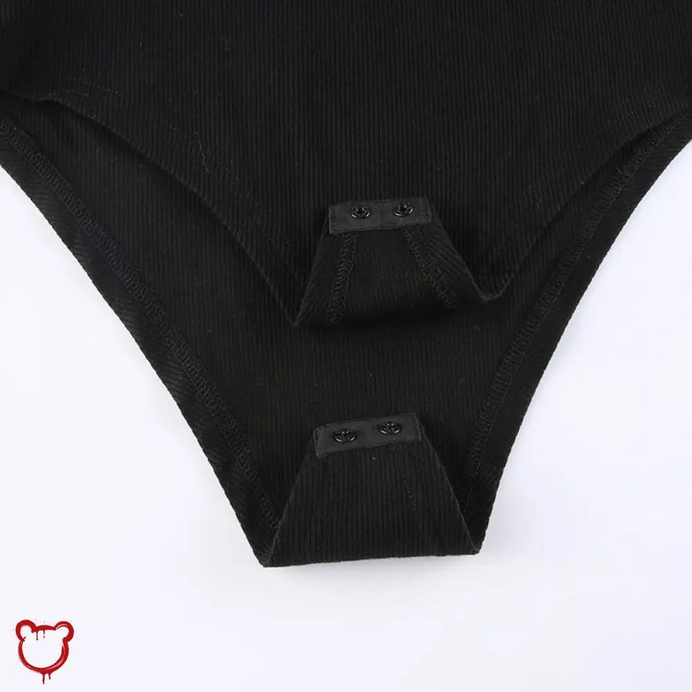 "Black Gothic Mesh Bodysuit" - The Cursed Closet