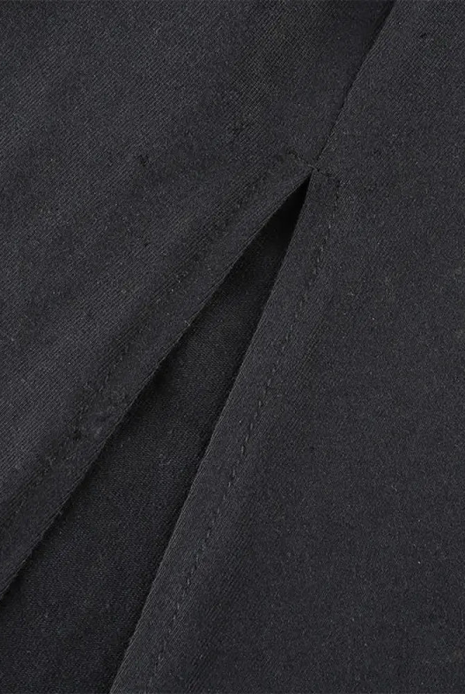 Black Gothic Midi Dress. - The Cursed Closet