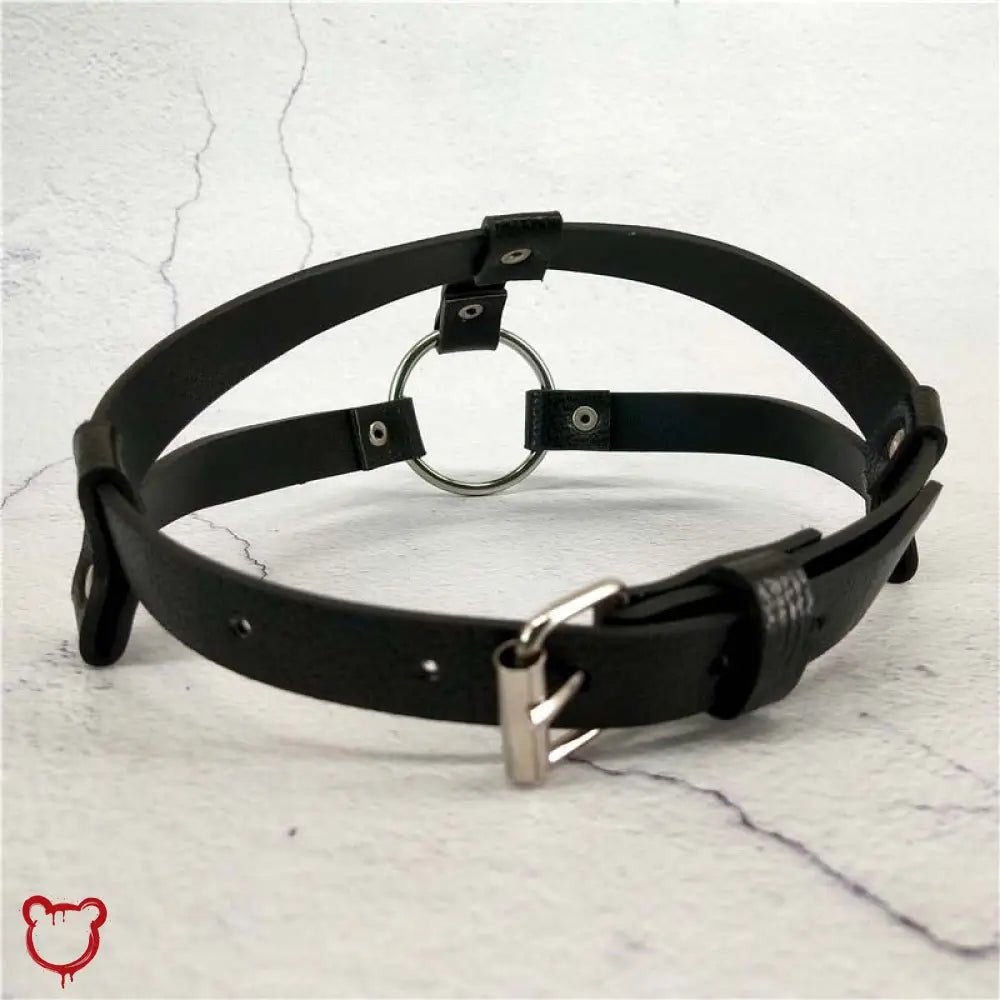 "Black Gothic PU Leather Choker" - The Cursed Closet