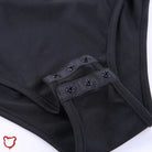 Black Gothic Tie - Up Bodysuit - The Cursed Closet