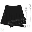 Black Grunge Chain Skirt - The Cursed Closet