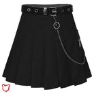 Black Grunge Chain Skirt - The Cursed Closet