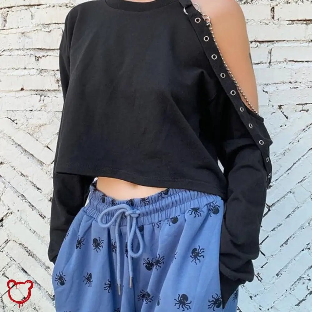 Black Grunge Chain Top' - The Cursed Closet