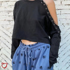 Black Grunge Chain Top' - The Cursed Closet