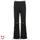 Black Grunge Cut Out Pants - The Cursed Closet
