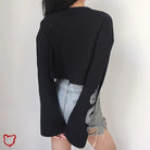 Black Grunge Dragon Sweatshirt - The Cursed Closet