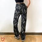 Black Grunge High Waist Pants - The Cursed Closet
