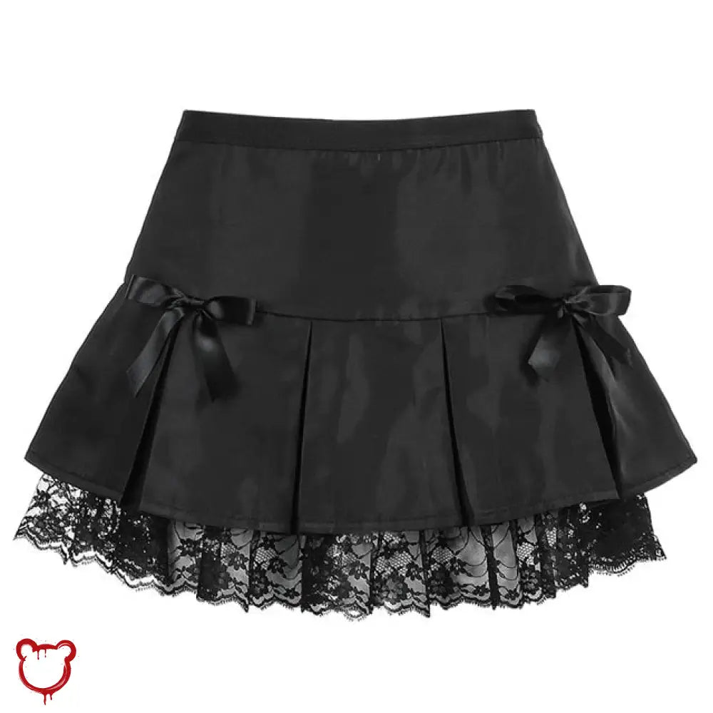 Black Grunge Lace Skirt' - The Cursed Closet