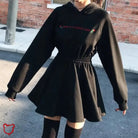 Black Grunge Love Hoodie' - The Cursed Closet