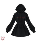 Black Grunge Love Hoodie' - The Cursed Closet