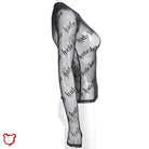 Black Grunge Mesh Top - The Cursed Closet