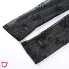 Black Grunge Mesh Top - The Cursed Closet