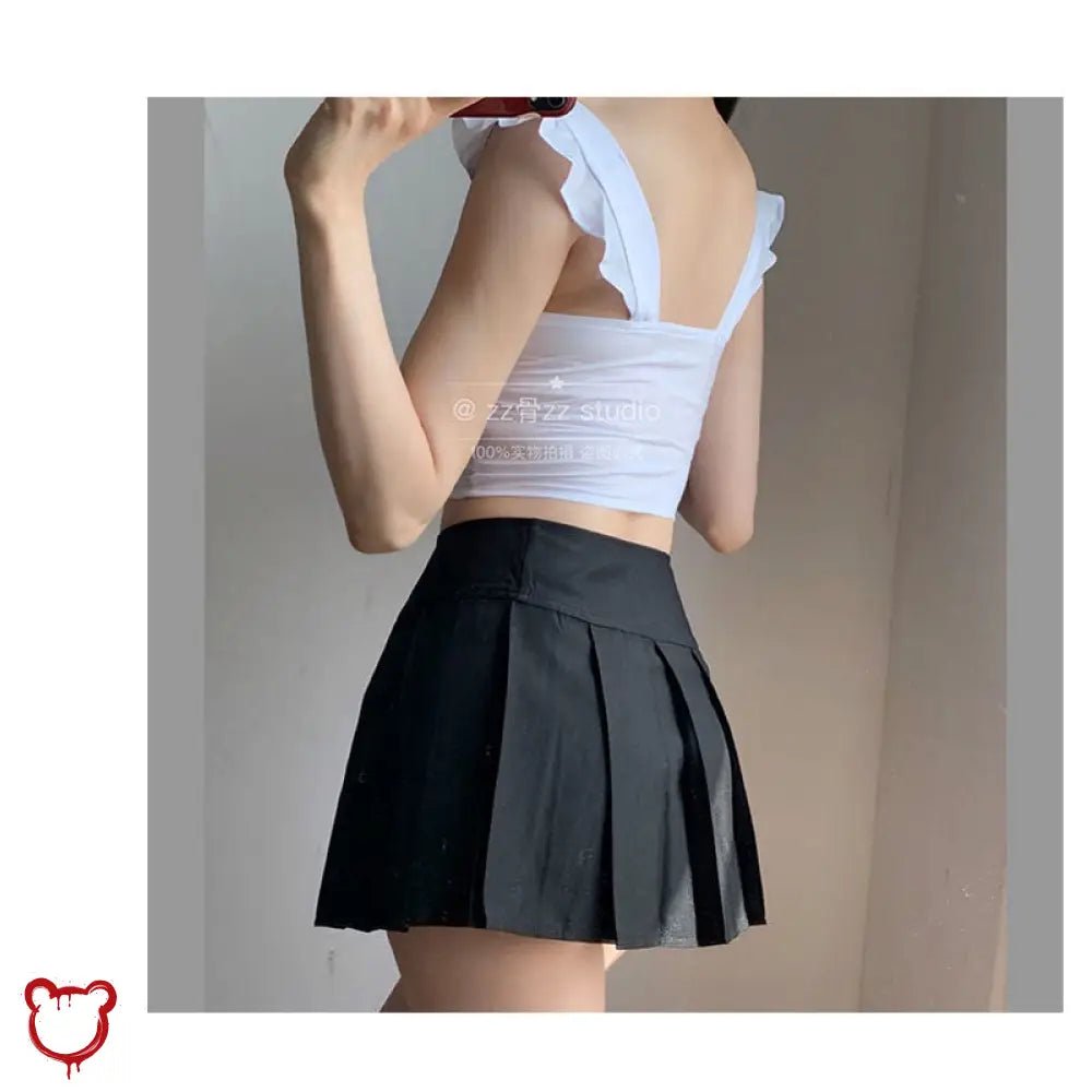 Black Grunge Pleated Skirt' - The Cursed Closet