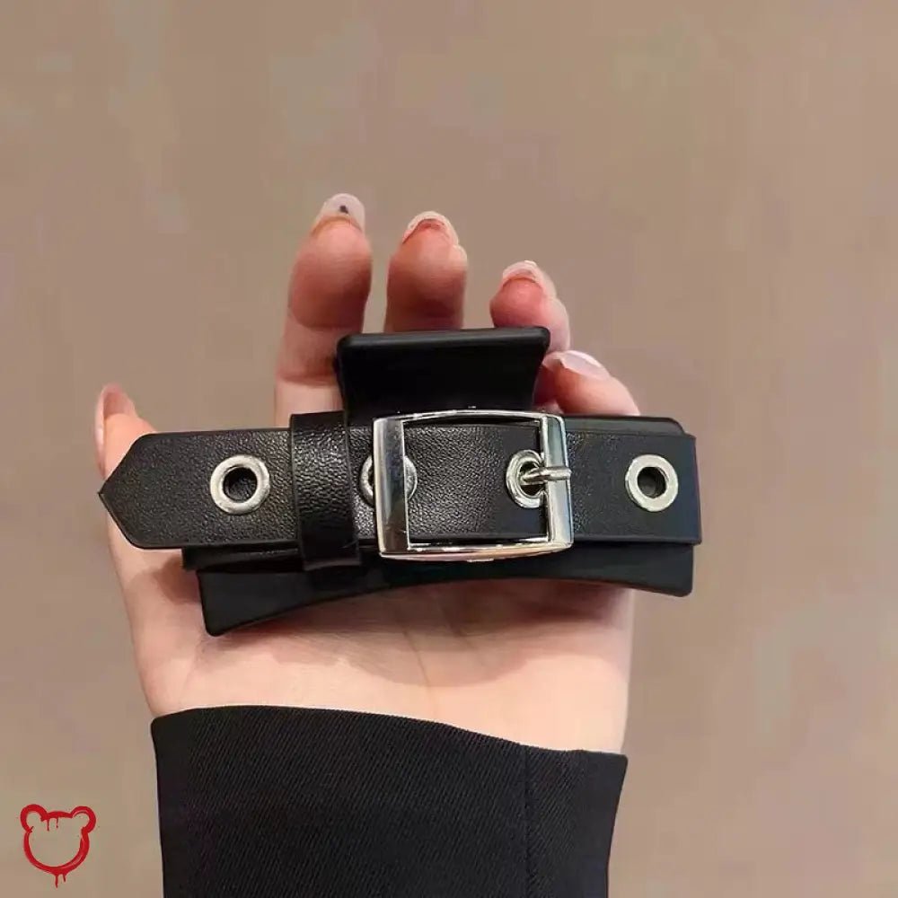 Black Hair Clip with Alternative Buckle - The Cursed Closet