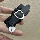 Black Hair Clip with Alternative Buckle - The Cursed Closet