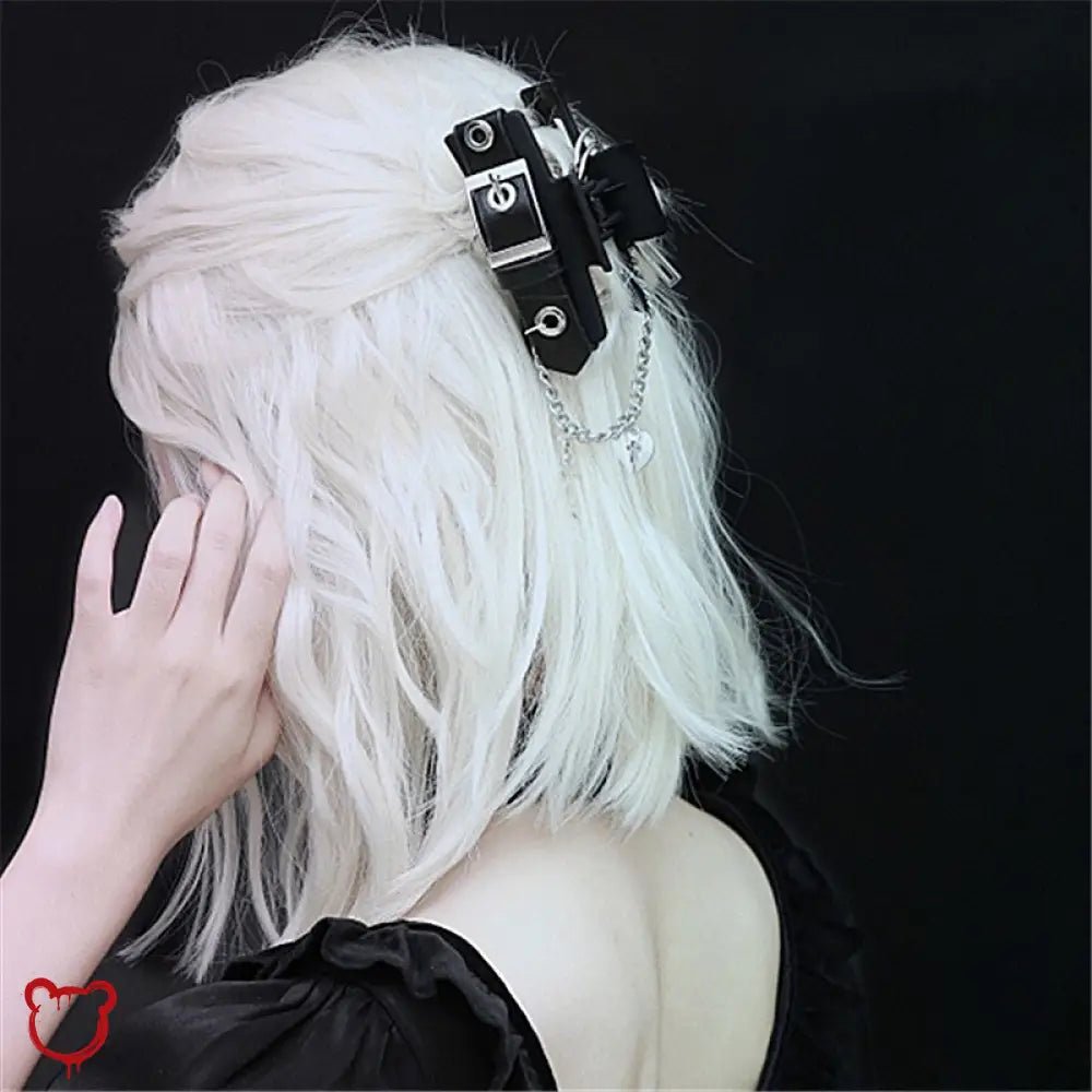 Black Hair Clip with Alternative Buckle - The Cursed Closet