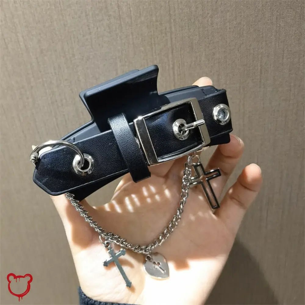 Black Hair Clip with Alternative Buckle - The Cursed Closet