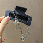 Black Hair Clip with Alternative Buckle - The Cursed Closet