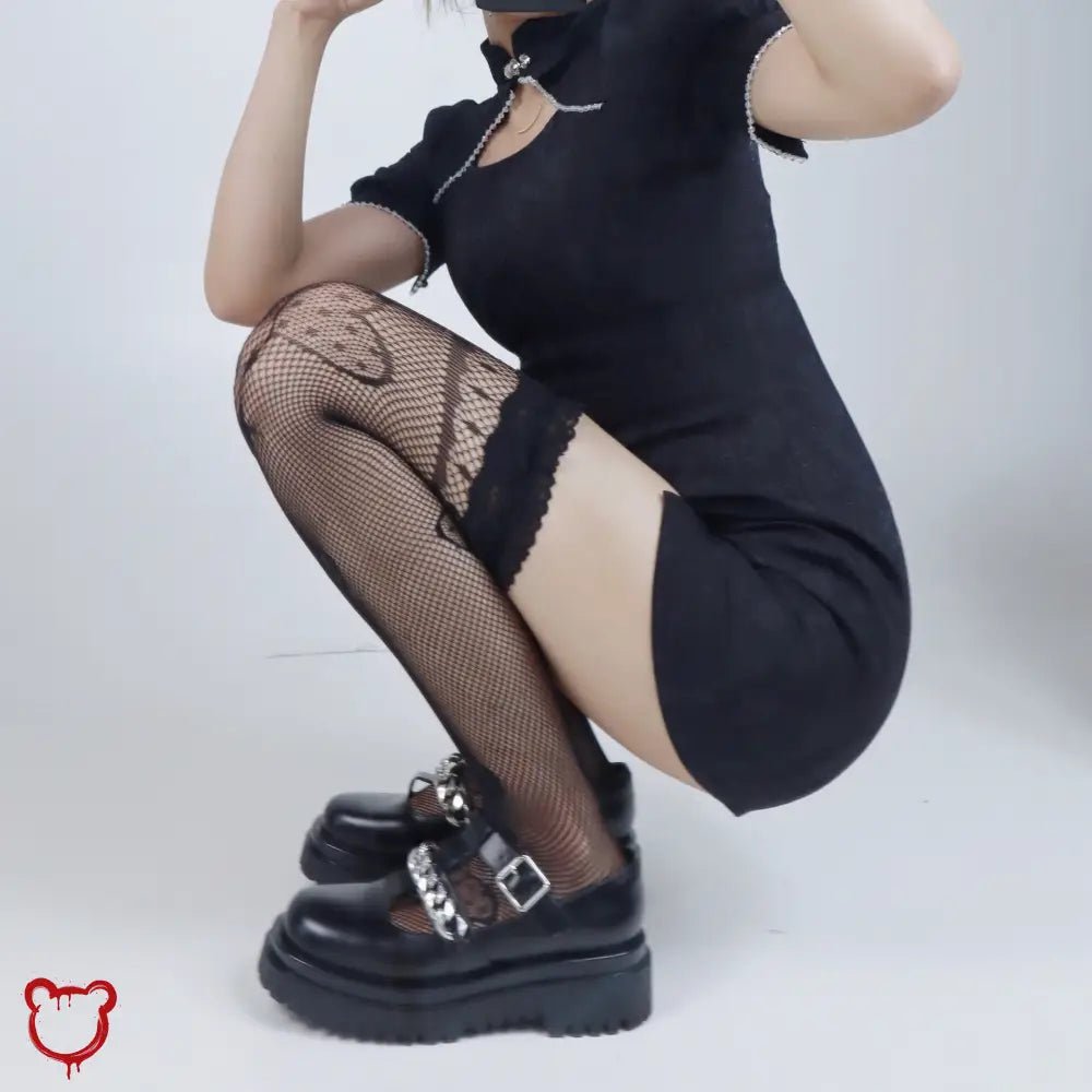 Black Heart Stockings - The Cursed Closet