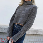 Black High Neck Sweater - The Cursed Closet