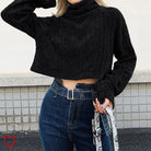 Black High Neck Sweater - The Cursed Closet