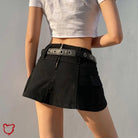 Black High Waist Mini Skirt - The Cursed Closet