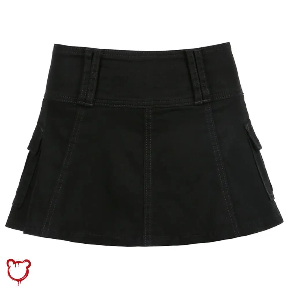 Black High Waist Mini Skirt - The Cursed Closet