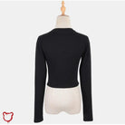 Black Hollow Crop Top Shotgun - The Cursed Closet