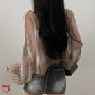 Black Khaki Knit Top - The Cursed Closet
