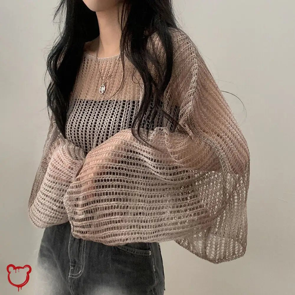 Black Khaki Knit Top - The Cursed Closet