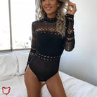 Black Knit Bodysuit - The Cursed Closet
