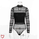 Black Knit Bodysuit - The Cursed Closet