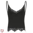 Black Lace Crop Top - The Cursed Closet