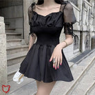 Black Lace Sleeve Dress' - The Cursed Closet