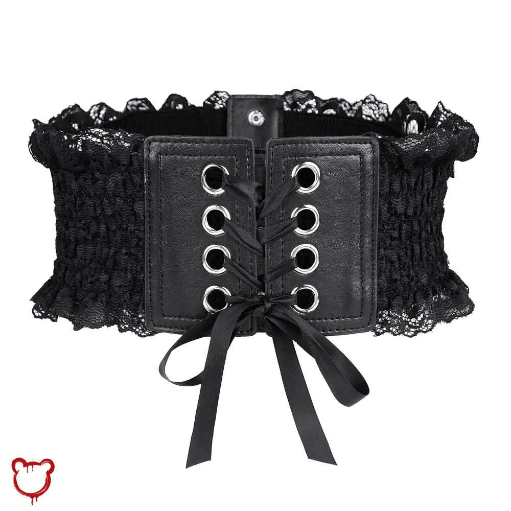 Black Lace - Up Belt Supremacy - The Cursed Closet