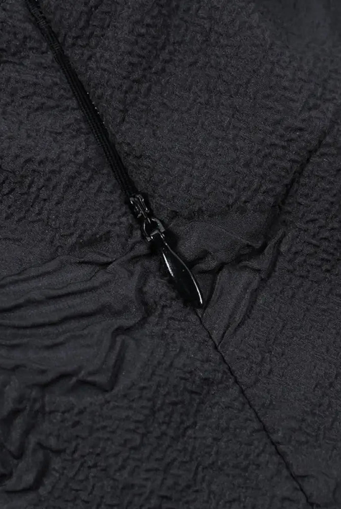 "Black Lace - Up Dress" - The Cursed Closet