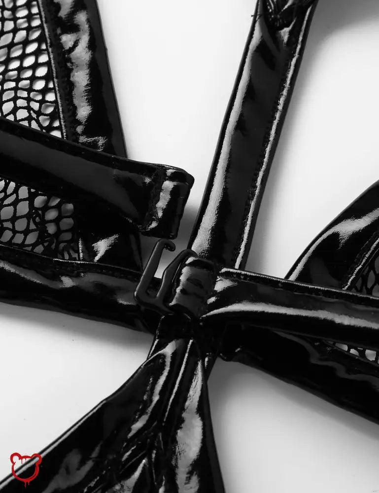 Black Latex Bodysuit - The Cursed Closet