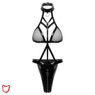 Black Latex Bodysuit - The Cursed Closet