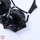 Black Leather Bat Top - The Cursed Closet