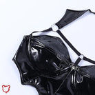 Black Leather Bat Top - The Cursed Closet