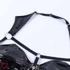 Black Leather Bat Top - The Cursed Closet