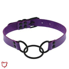 Black Leather Goth Choker - The Cursed Closet