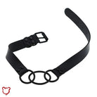 Black Leather Goth Choker - The Cursed Closet