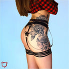 Black leather harness - The Cursed Closet